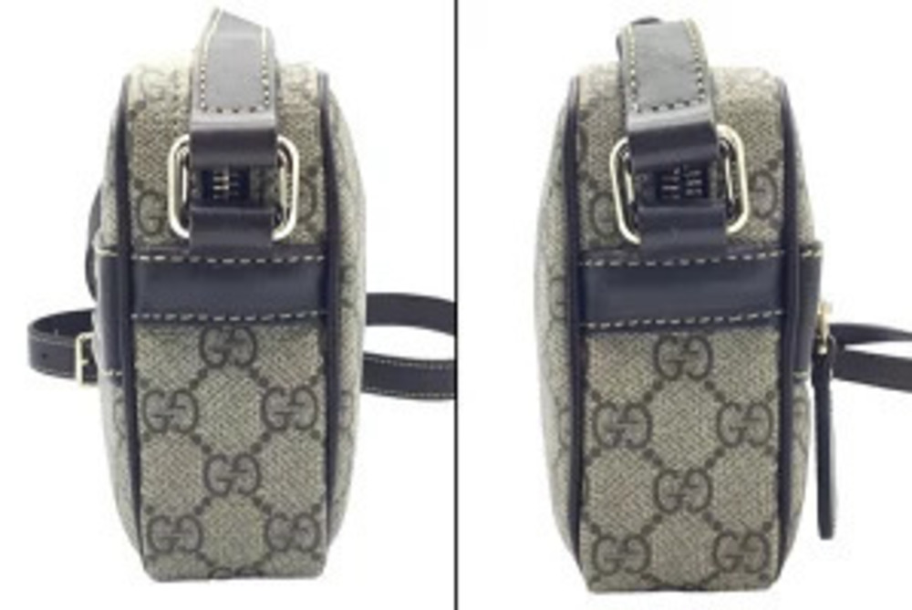 Gucci Supreme Crossbody GG Logo Beige Shoulder Bag Canvas - Picture 5 of 13
